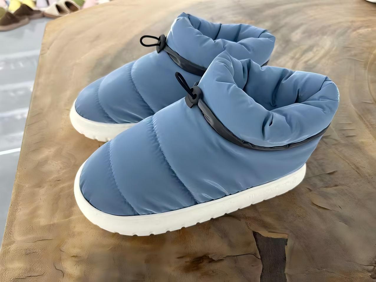 ডাউন-ভরা জলরোধী নন-স্লিপ কটন স্লিপার